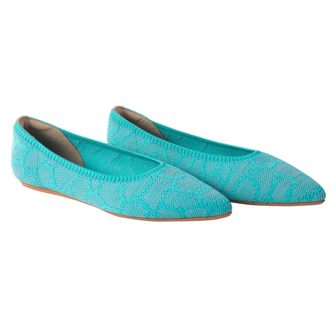 Mavis II Water-Repellent Flats Green