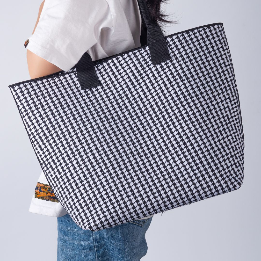 The Featherweight Tote Bag Houndstooth